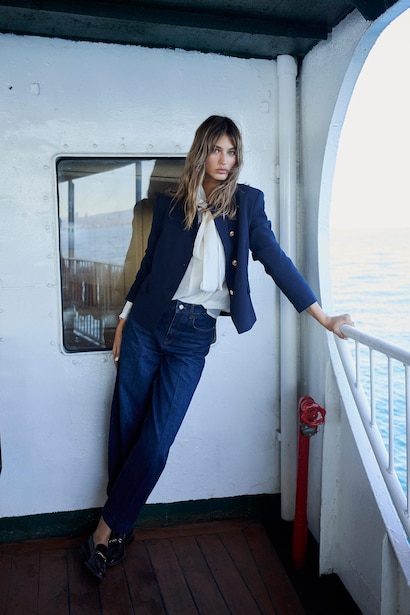 Denim High Waist Trousers