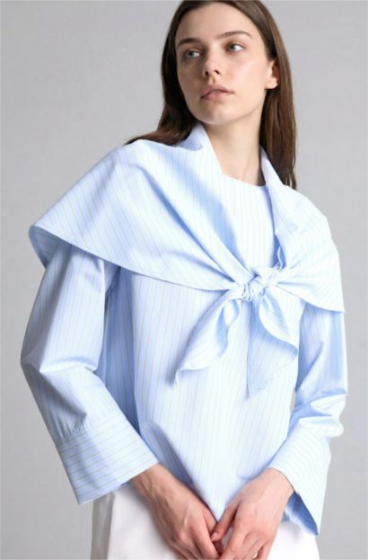 Regular Fit Uzun kollu Poplin Tunik