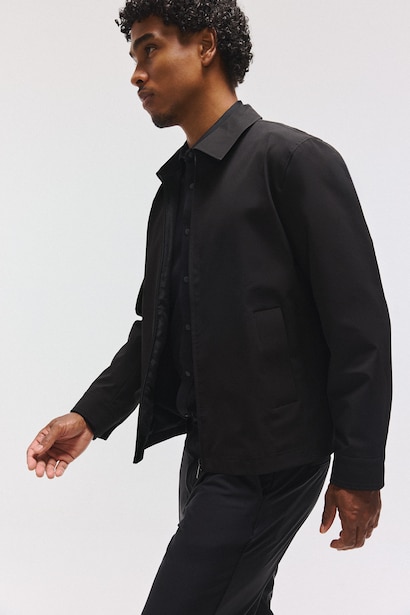 Water-Repellent Slim Fit Zip-Up Jacket