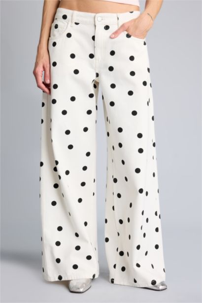 Afra x Defacto Baggy Fıt Cepli Normal Bel  Gabardin Pantolon