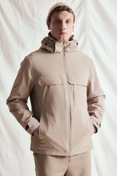 Regular Fit Hooded Waterproof Jacket