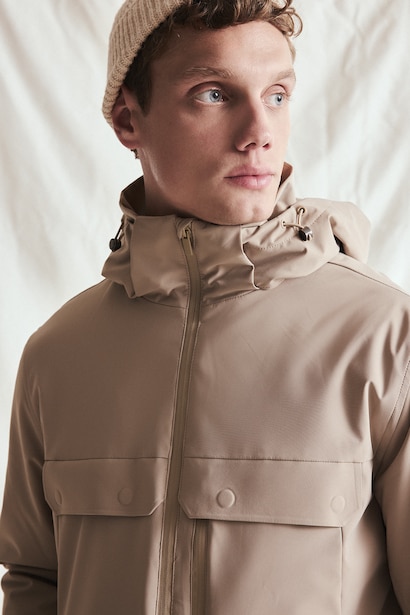 Regular Fit Hooded Waterproof Jacket