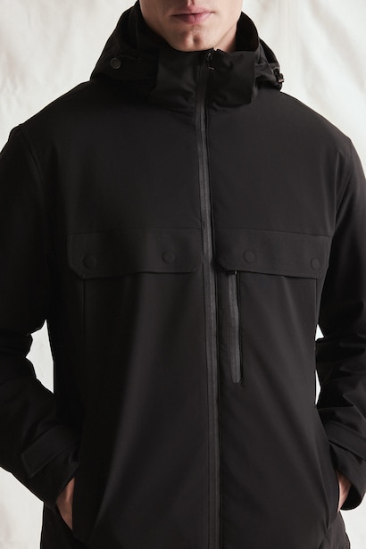 Regular Fit Hooded Waterproof Jacket