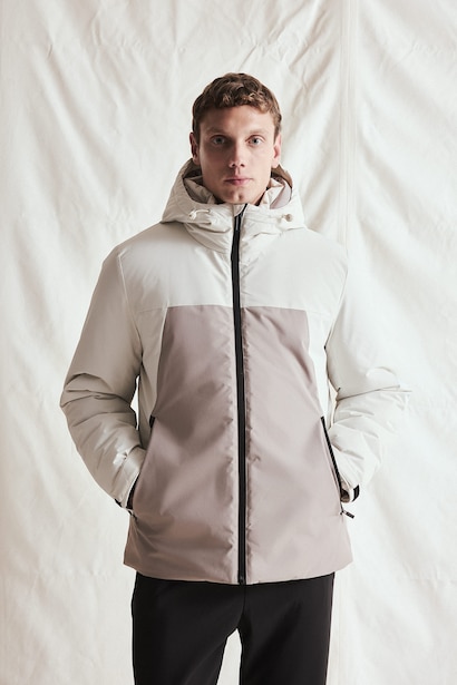 Su İtici Regular Fit Kapüşonlu Mont