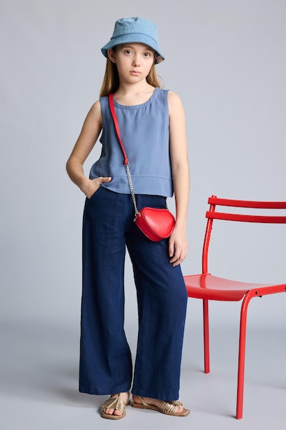 Wide Leg Linen Trousers