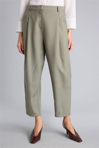 Straıght Fıt Fermuarlı Normal Bel Modal Pantolon