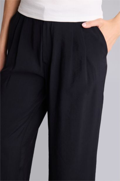 Wıde Leg Tencel Pantolon