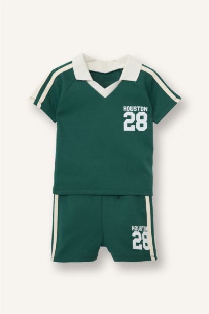 Baby Boy Slogan Print 2 Piece Set