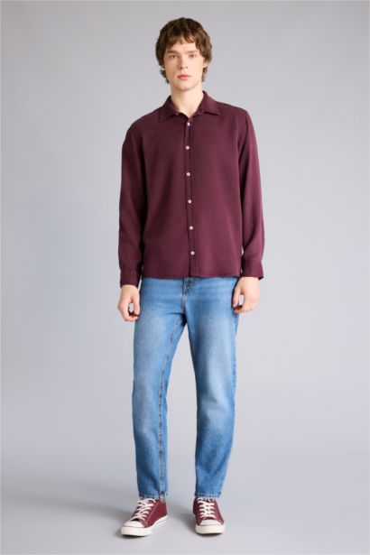 قميص كم طويل