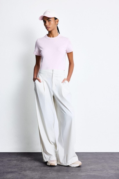 Бежевые брюки Wide Leg