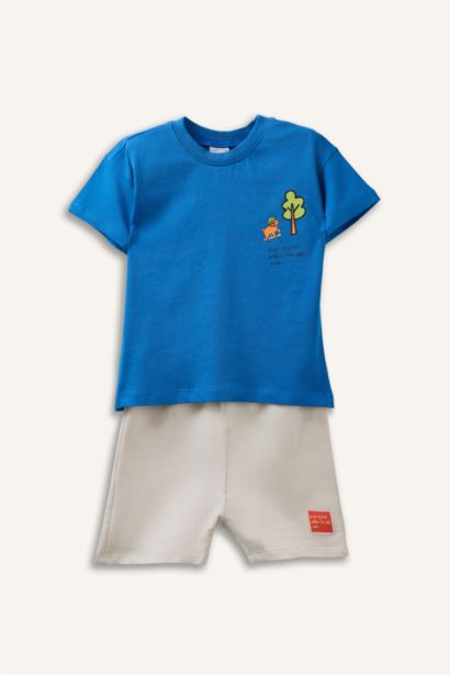 Araç Baskılı 2'li Takım Erkek Bebek