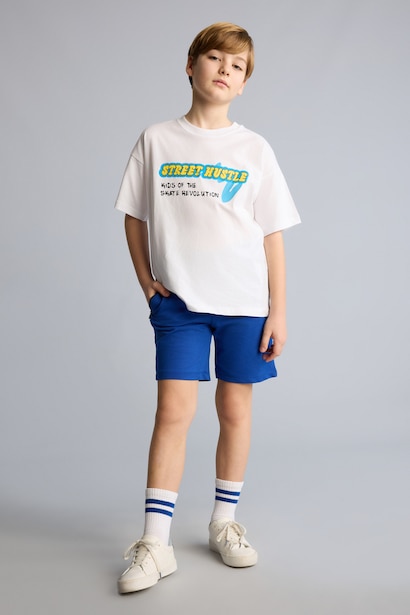 Short en molleton oversize pour garçon