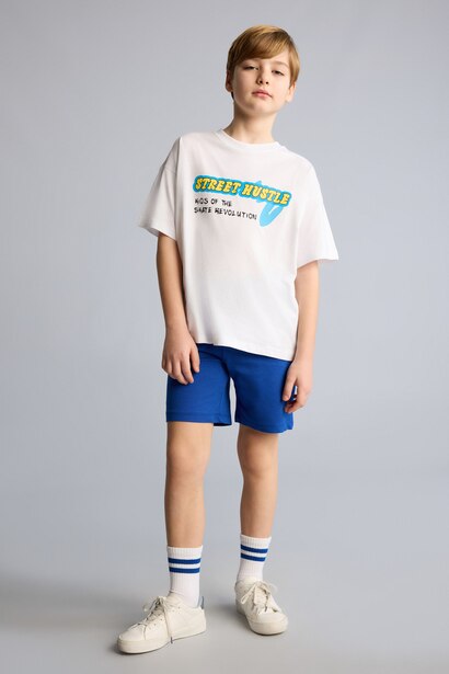 Short en molleton oversize pour garçon