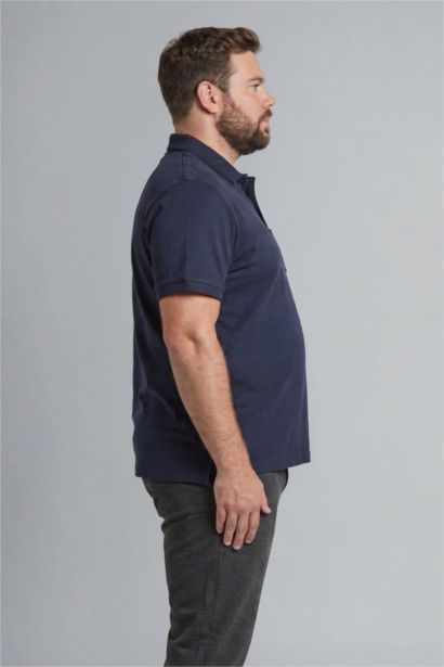 %100 Pamuk Büyük Beden Polo Tişört