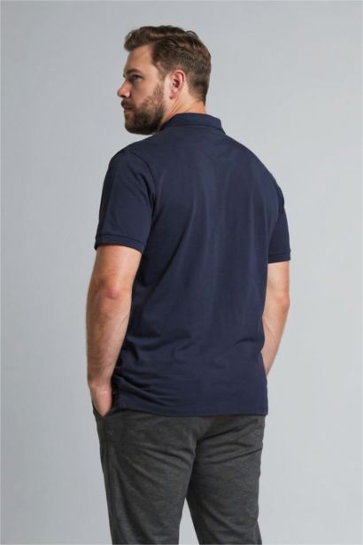 %100 Pamuk Büyük Beden Polo Tişört