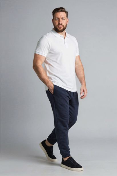 %100 Pamuk Büyük Beden Polo Tişört