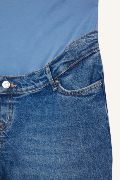 Straight Fit Bilek boy Hamile Jean Pantolon