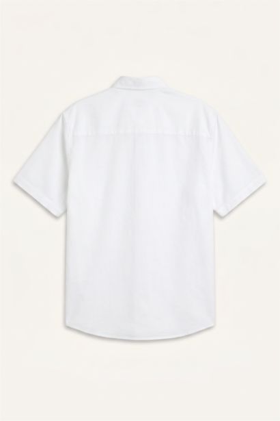 Regular Fit Polo Collar Cotton Shirt