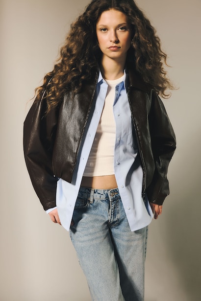 Faux Leather Jacket