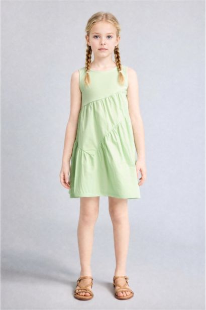 Regular Fit Sleeveless Woven Dress
