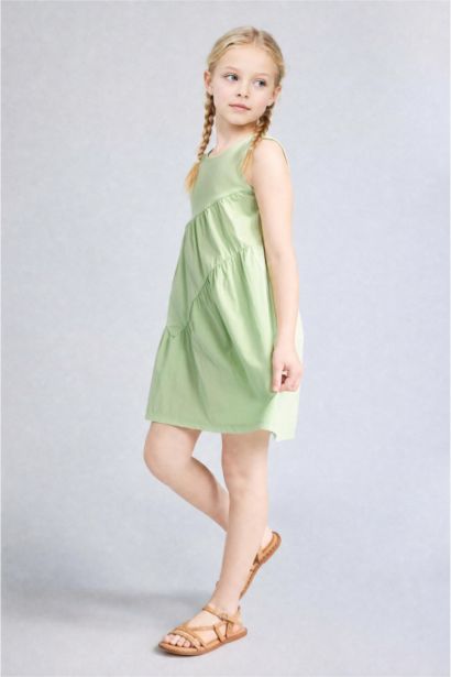 Regular Fit Sleeveless Woven Dress