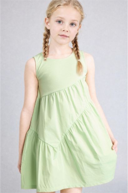 Regular Fit Sleeveless Woven Dress