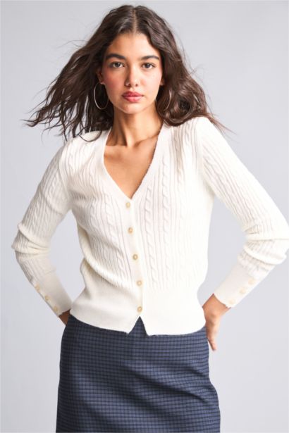Slim Fit Knitwear Cardigan