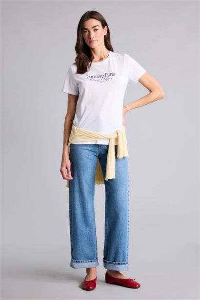 Relax Fıt Baskılı Tişört