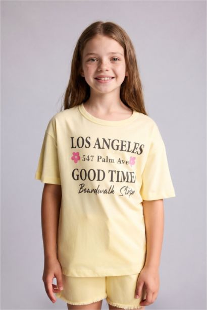 2 piece Printed Short Sleeve T-Shirt