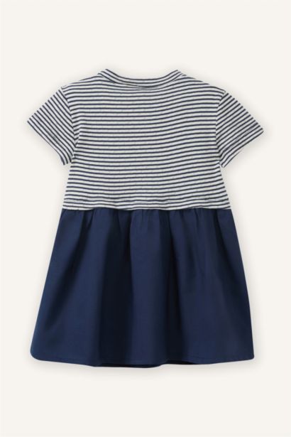 Çizgili Elbise Kız Bebek