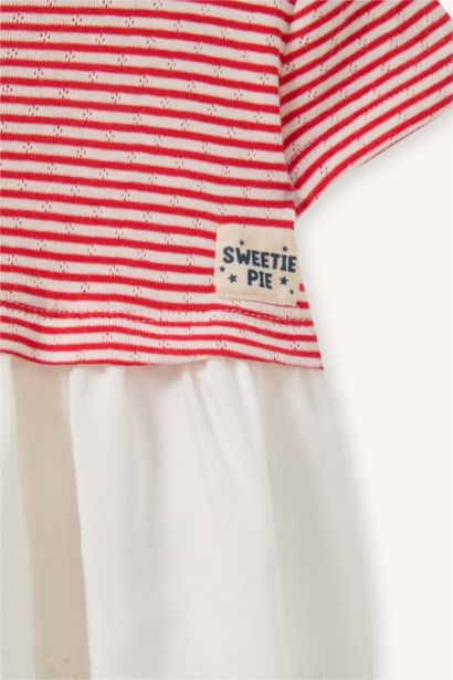 Çizgili Elbise Kız Bebek