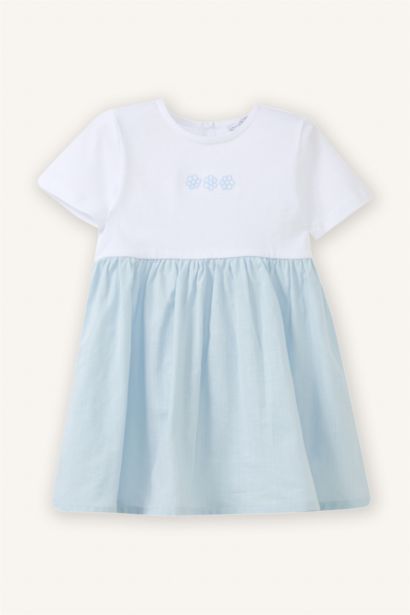 Desenli Elbise Kız Bebek