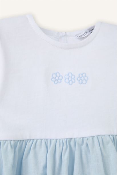 Desenli Elbise Kız Bebek