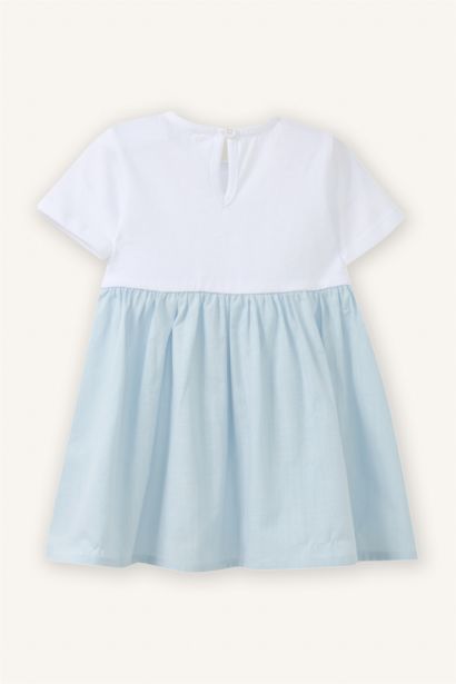 Desenli Elbise Kız Bebek