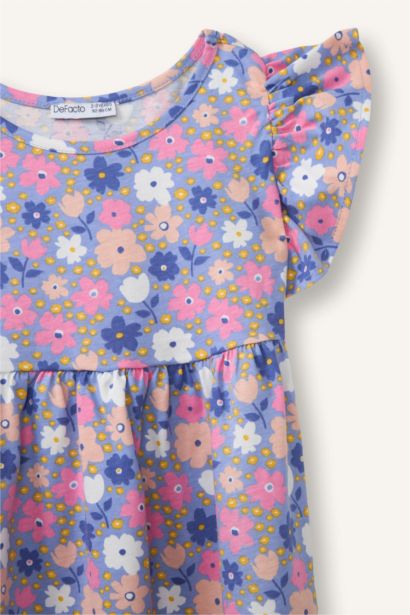 Desenli Elbise Kız Bebek