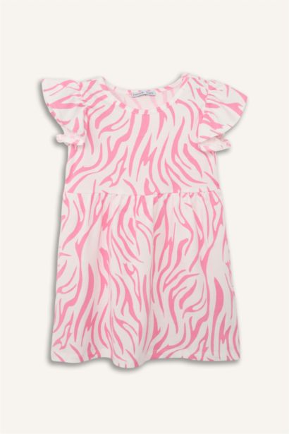 Desenli Elbise Kız Bebek