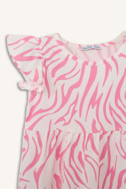 Desenli Elbise Kız Bebek