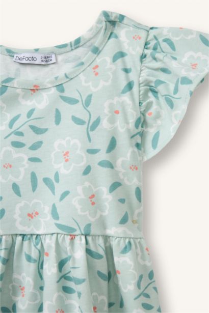 Desenli Elbise Kız Bebek