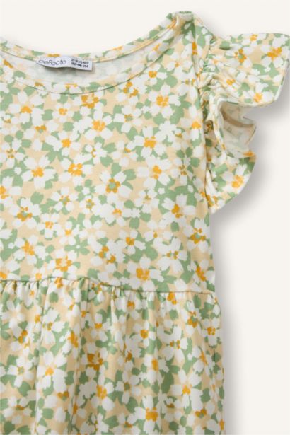 Desenli Elbise Kız Bebek