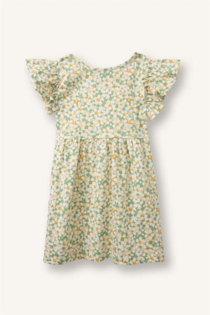 Desenli Elbise Kız Bebek