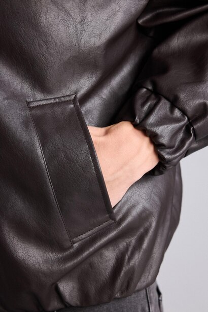 Faux Leather Jacket