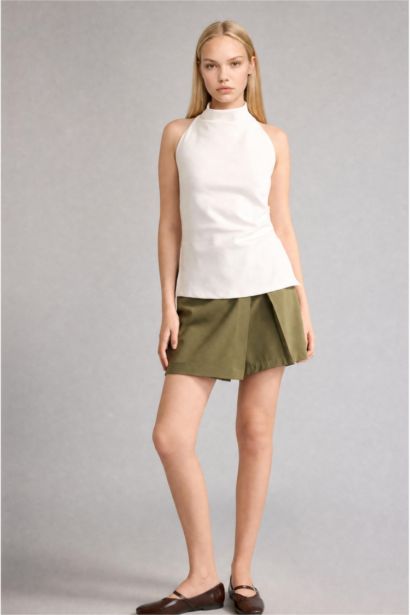 Normal Waist Straight Leg Shorts