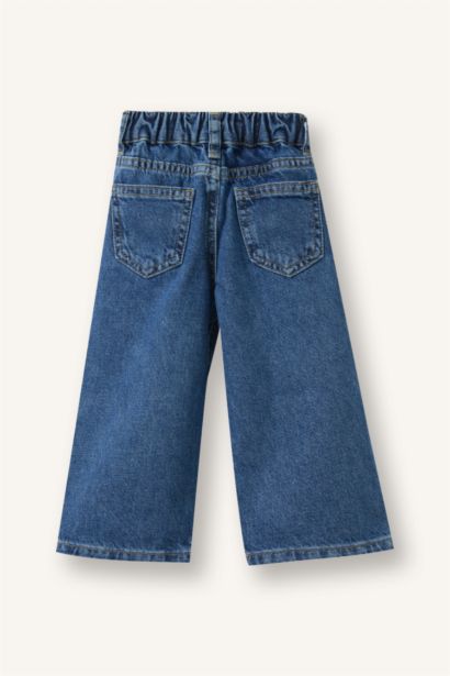 Baby Girl Wide Leg CottonTrousers
