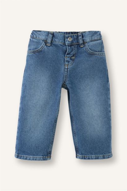 Baby Girl 100% Cotton Wide Leg Cotton Trousers