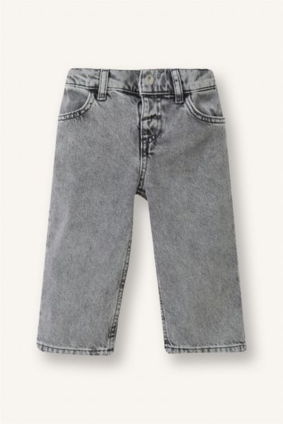 Baby Girl 100% Cotton Wide Leg Cotton Trousers
