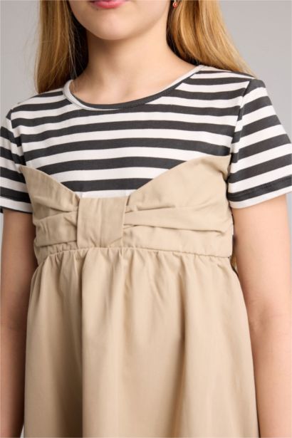 Regular Fit 3/4 Sleeve Woven Dress