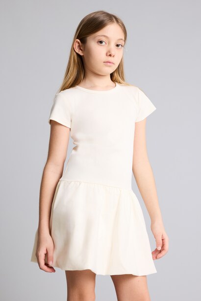 Girl Half Sleeve Dress
