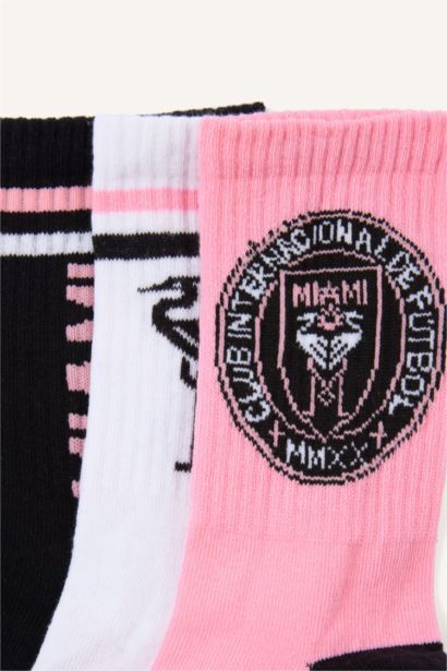 3'lü Pamuklu Uzun Çorap