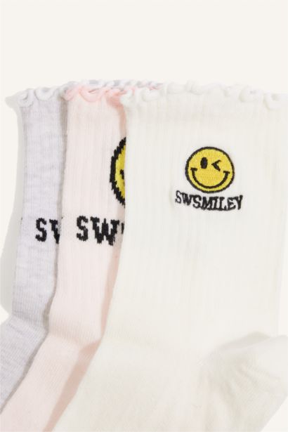 SmileyWorld Pamuklu 3'Lü Çorap