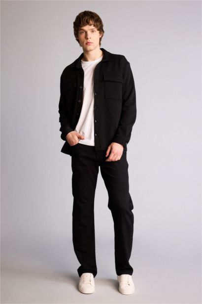 Regular Fit Long Sleeve Overshirt